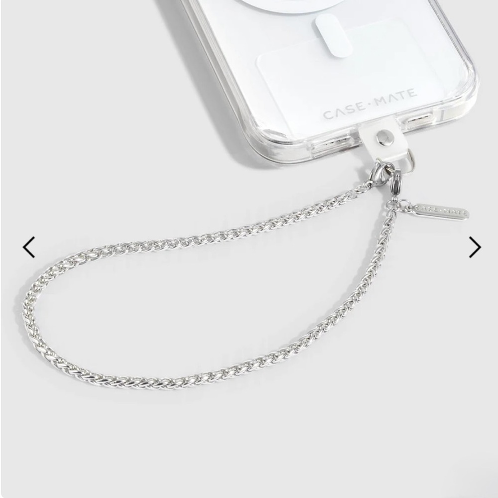 Case-Mate Dainty silver chain phone charm